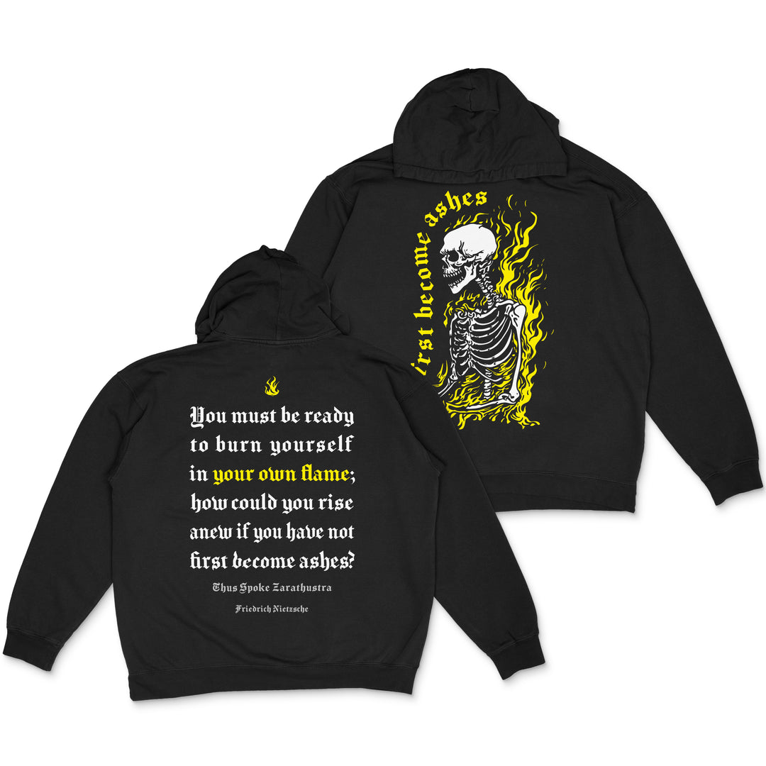 Nietzsche - First Become Ashes - Lightweight Hooded Sweatshirt