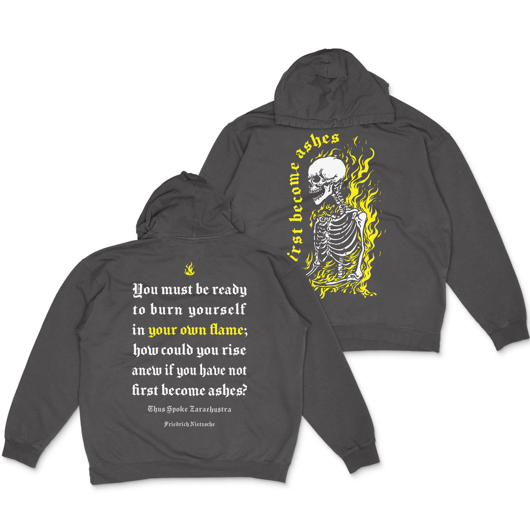 Nietzsche - First Become Ashes - Lightweight Hooded Sweatshirt