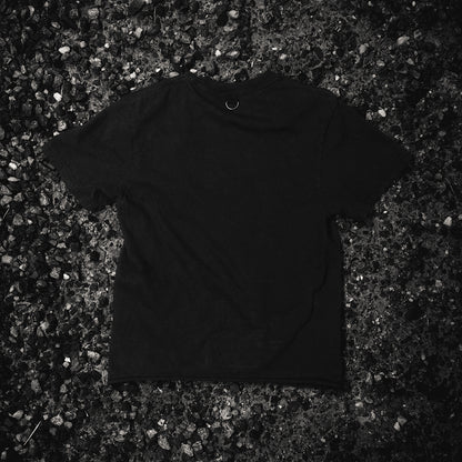Life Is Suffering Crop Shirt back view