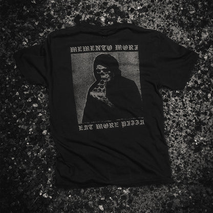 Memento Mori Eat More Pizza Shirt back graphic
