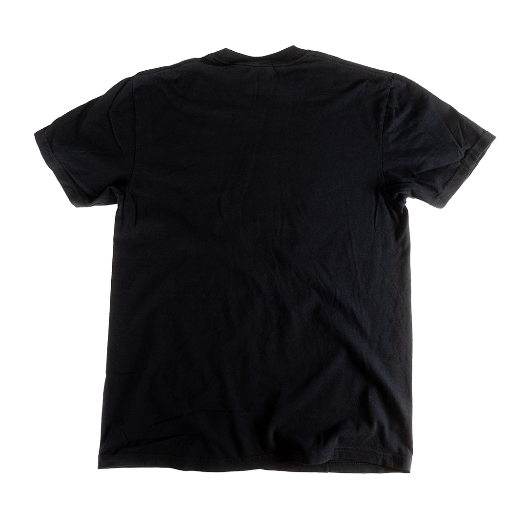 Plain back of the Please Explain shirt